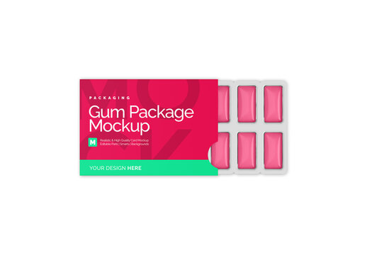 Chewing Gum Package Mockup