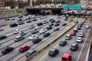Heavy traffic In Atlanta Georgia 