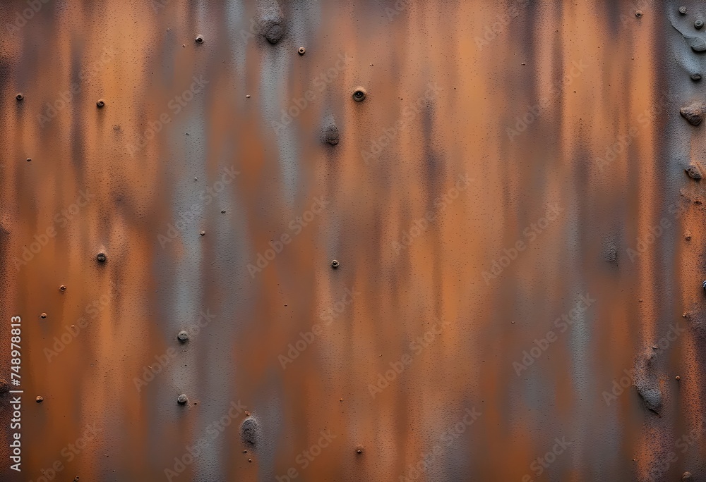 Poster Rusty Metal Surface with Rivets and Textured Patterns To further creative work