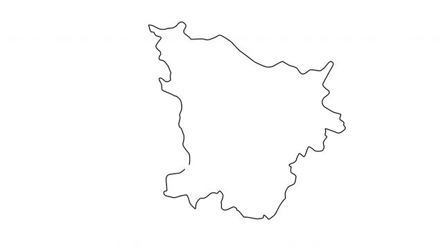 Animated sketch of Annaba map in Algeria
