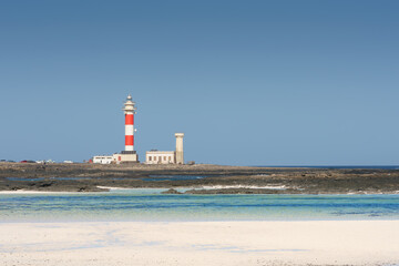 Leuchtturm Faro de Tostón bei El Cotillo auf Teneriffa, Kanarische Inseln