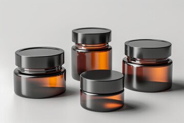 Facial marble skin care cream. Skincare treatment products: safety razor lotion, skincare stress management gel, oil, pipette with aloe vera sheet mask serum and pump dispenser jar pot