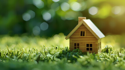 minimalist house miniature, house model