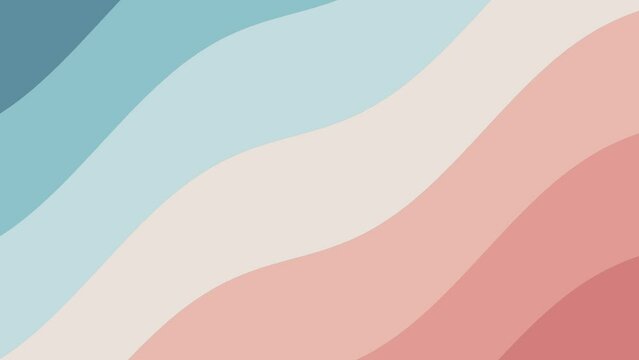 Abstract summer stripe wave flow pattern background animation