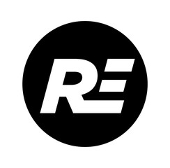 RE brand monogram