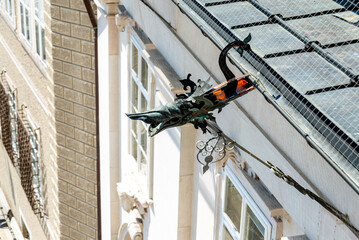 Decorative Gargoyle Downspout in Salzburg, Austria