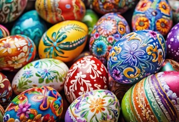 Fototapeta na wymiar easter egg, paint, tradition, multicolored, color, seasonal,egg,handmade, pattern, close-up, decoration, easter, collection, decorated,cultural, symbol, detail