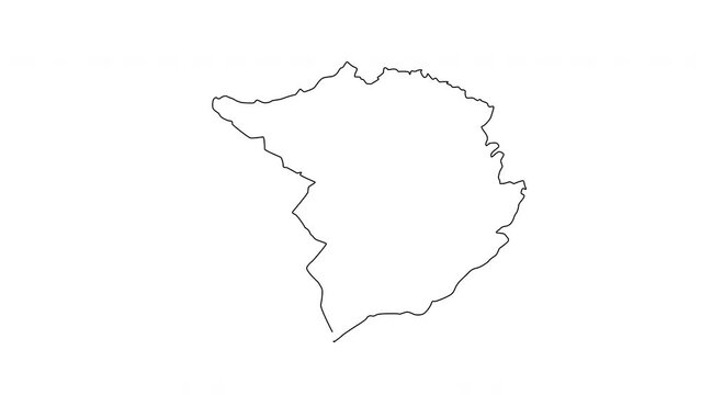 animated sketch map of Tlemcen in algeria