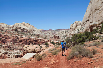 Hiking in Capitol Reef National Park Utah