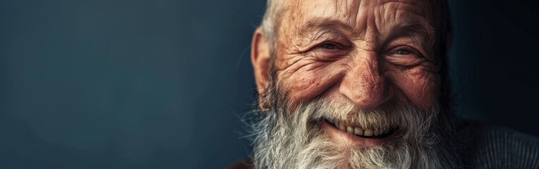 Elderly Man With Long White Beard