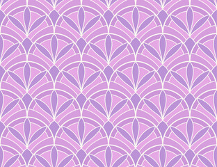 Elegant Damask Floral Vector Seamless Pattern. Decorative Flower Illustration. Abstract Art Deco Background. - 748999036