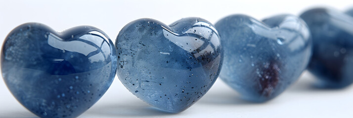blue and silver christmas ornaments 3d image,
A row of blue hearts. Can be used to represent,






