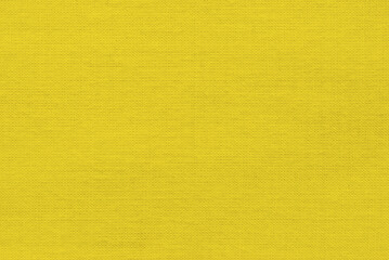 Yellow canvas texture, bright yellow jersey fabric texture as background