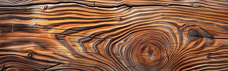 Detailed Wood Grain Pattern Close-Up
