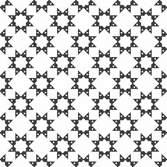 Abstract seamless black and white tile. Art deco seamless background.