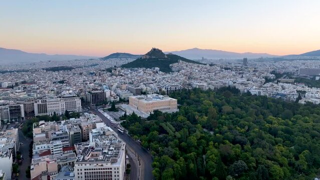 Athens, Greece Drone Skyline Aerial