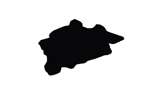 animation that forms a map of Guelma in algeria