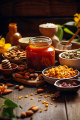 A Wholesome Spread of Ayurvedic Foods and Ingredients for Well-being and Holistic Nutrition