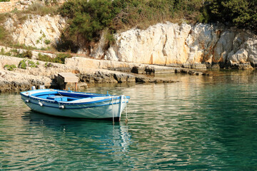 sloop in Valdarke, island Losinj, Croatia