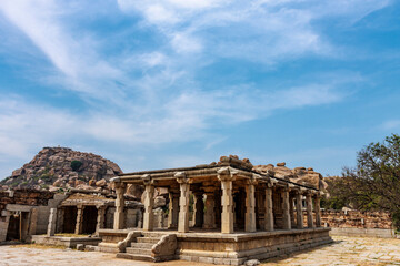 Fototapeta na wymiar Varaha temple in Hampi, Karnataka, India, Asia
