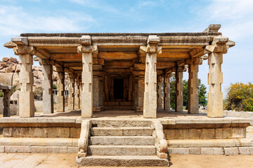 Obraz premium Varaha temple in Hampi, Karnataka, India, Asia