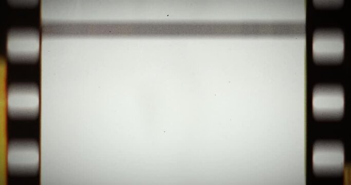 An aged film tape moving fast overlay