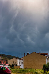 clouds over the city