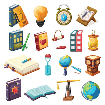 Vector illustration of modern education icon isolate