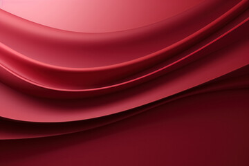 Abstract background with graceful curves in form of waves burgundy color, an empty template for decorating presentation design, banner, brochure