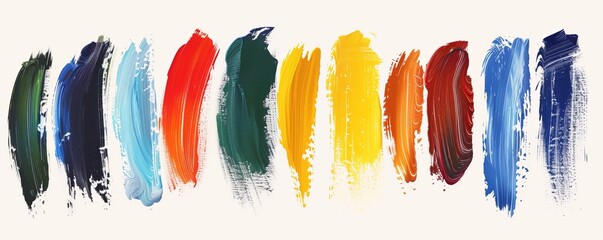 colorful brush strokes background.