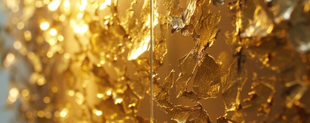 gold foil background.
