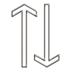 3d liquid chrome abstract shape element