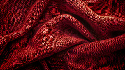 Close Up of a Red Cloth