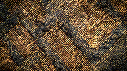 Close Up of Brown and Black Fabric