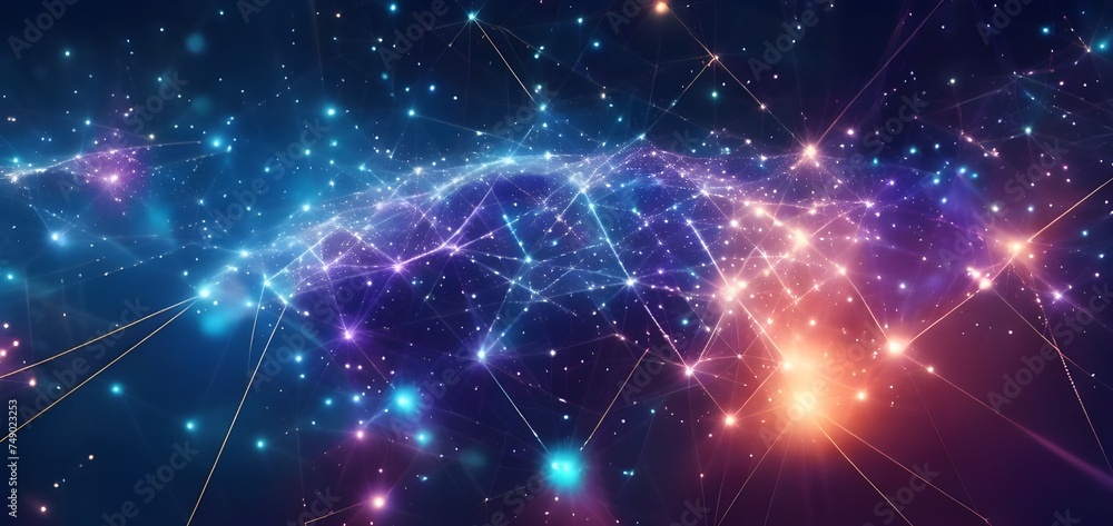 Poster global network connection over the world, web 3.0 blockchain digital world concept. digital world ma