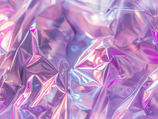 Holographic cellophane paper background	