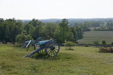 Fototapeta na wymiar 12 pounder bronze smooth bore, Napoleon Model 1857 at Gettysburg National Military Park, Pennsylvania