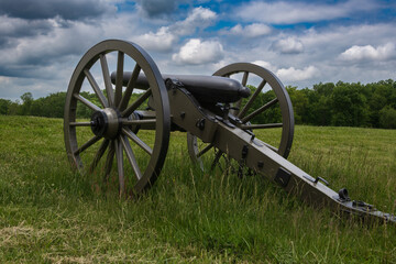 3-inch ordnance rifle, cast iron artillery piece model 1861 at Gettysburg. Gettysburg National Military Park