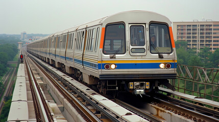 Magnetic trains moving at high speeds along magnetic paths, providing instant cr