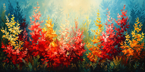 Fototapeta na wymiar Multi colored reefs under water create an amazing world of underwater flower gard
