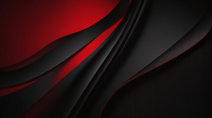 モダンで豪華なグリッド パターン レトロな蒸気シンセウェーブ煙霧、ネオン赤い光線、三角形の縞模様のライン紙カット スタイルを持つ抽象的な黒赤のゲームの背景 - obrazy, fototapety, plakaty