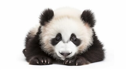 panda on a white background isolated.