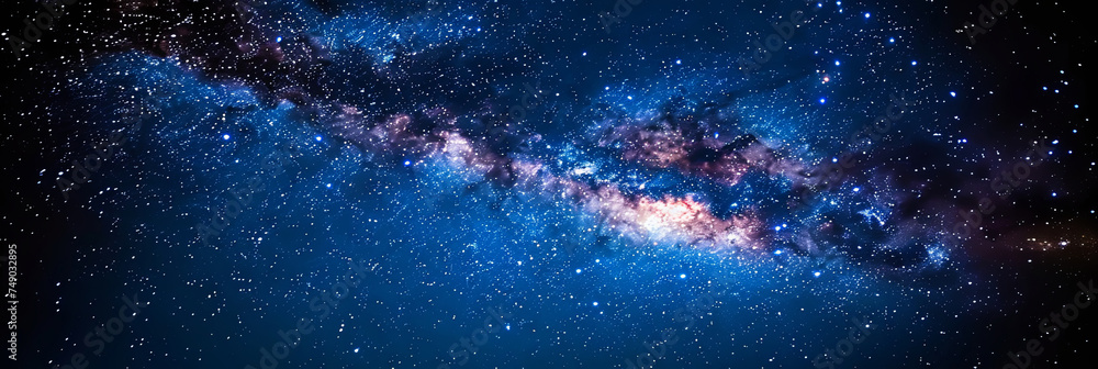 Wall mural the mysterious cosmic nebulae filling the expanses of the galaxies create paintings by unknown wo
