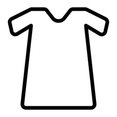 This is the cloth icon from the Shopping icon collection with an Outline style