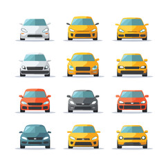 Car Fleet icon. Clipart image isolated on white back
