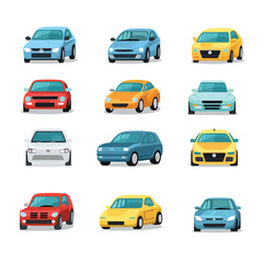 Car Fleet icon. Clipart image isolated on white back