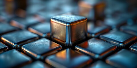 Obraz premium Abstract 3d shapes background