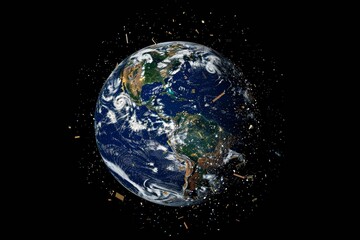 Junk Orbits Earth: A Space Hazard