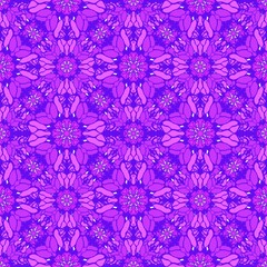 Summer floral print seamless mandala flower pattern for fabrics and wrapping paper and kids clothes textiles