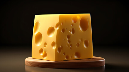 piece of cheese in background